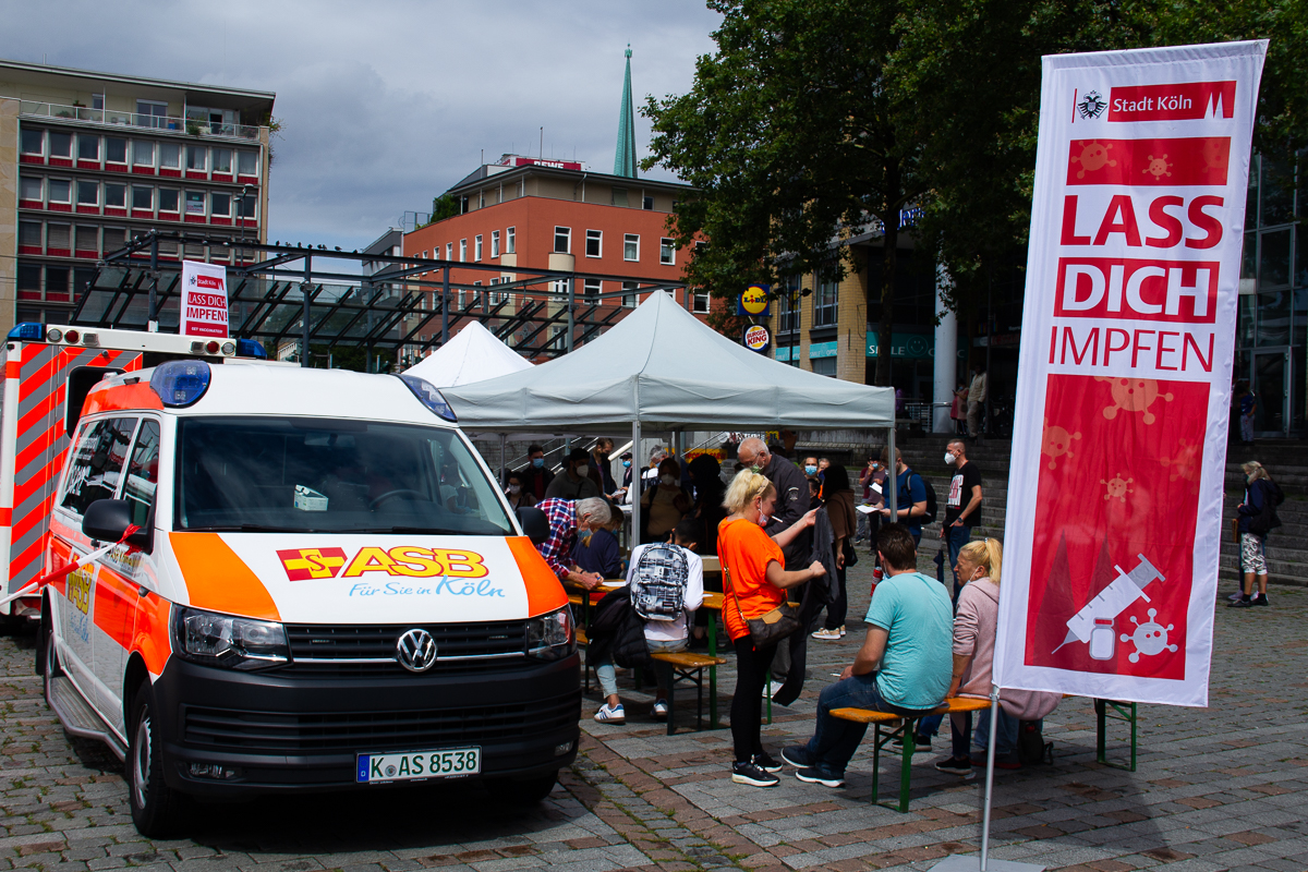 Mobile Impfstation am Wiener Platz